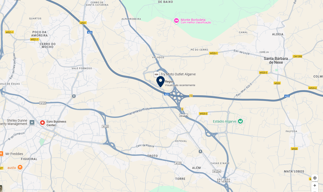 Mapa do escritório Eduardo Martins em Loulé